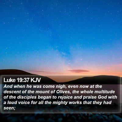 Luke 19:37 KJV Bible Verse Image