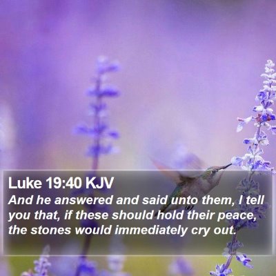 Luke 19:40 KJV Bible Verse Image