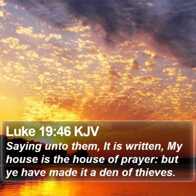Luke 19:46 KJV Bible Verse Image