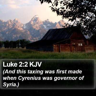 Luke 2:2 KJV Bible Verse Image