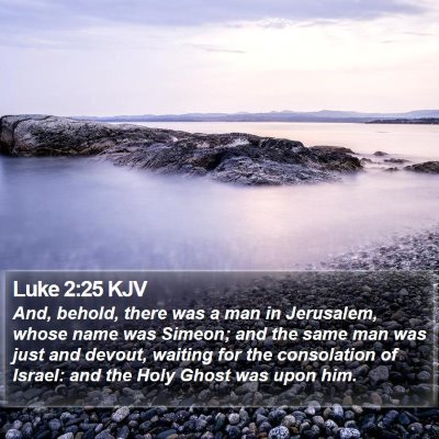 Luke 2:25 KJV Bible Verse Image