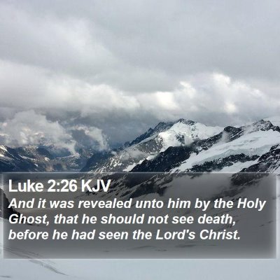 Luke 2:26 KJV Bible Verse Image