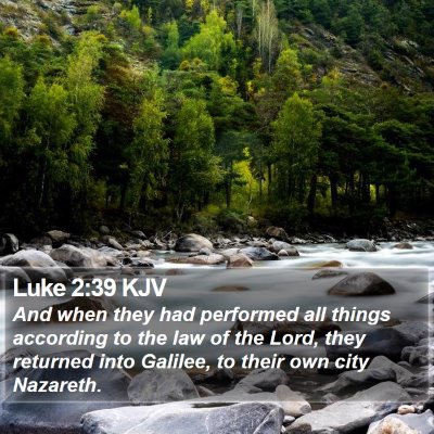 Luke 2:39 KJV Bible Verse Image
