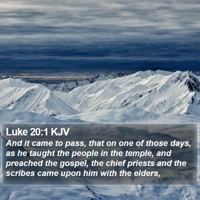 Luke 20:1 KJV Bible Verse Image