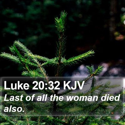 Luke 20:32 KJV Bible Verse Image
