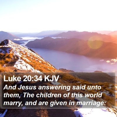 Luke 20:34 KJV Bible Verse Image