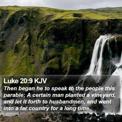 Luke 20:9 KJV Bible Verse Image