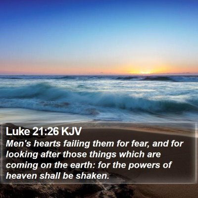 Luke 21:26 KJV Bible Verse Image
