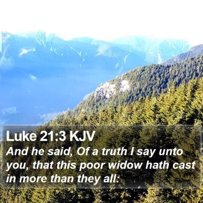 Luke 21:3 KJV Bible Verse Image