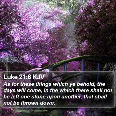 Luke 21:6 KJV Bible Verse Image