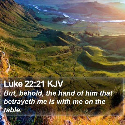 Luke 22:21 KJV Bible Verse Image