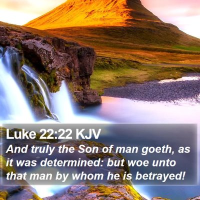 Luke 22:22 KJV Bible Verse Image