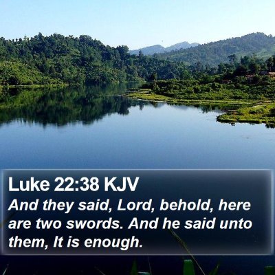 Luke 22:38 KJV Bible Verse Image