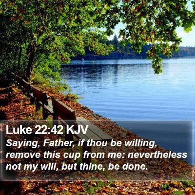 Luke 22:42 KJV Bible Verse Image