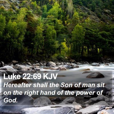 Luke 22:69 KJV Bible Verse Image
