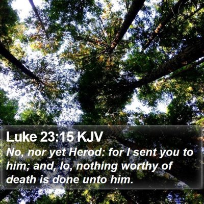 Luke 23:15 KJV Bible Verse Image