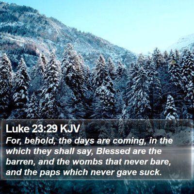 Luke 23:29 KJV Bible Verse Image