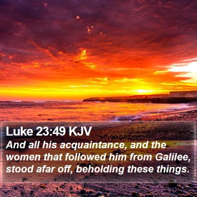 Luke 23:49 KJV Bible Verse Image
