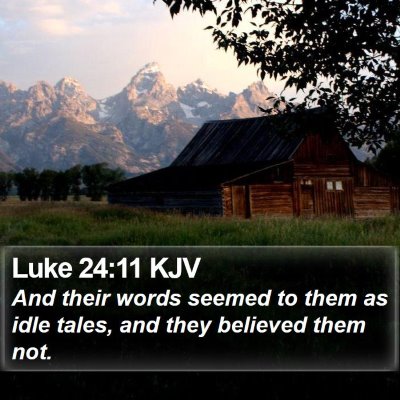 Luke 24:11 KJV Bible Verse Image