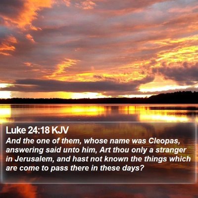 Luke 24:18 KJV Bible Verse Image