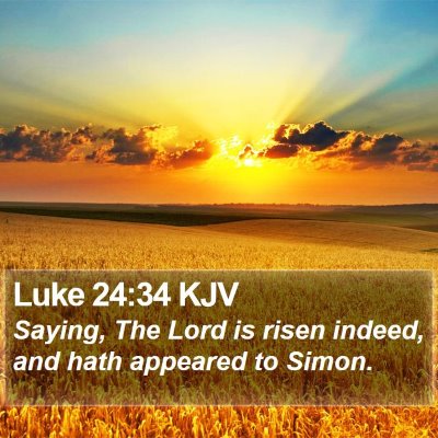 Luke 24:34 KJV Bible Verse Image