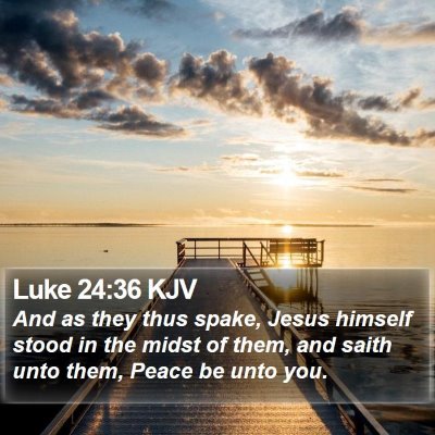 Luke 24:36 KJV Bible Verse Image