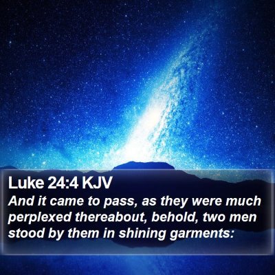 Luke 24:4 KJV Bible Verse Image