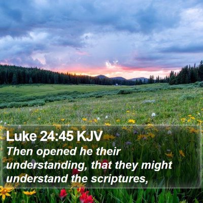 Luke 24:45 KJV Bible Verse Image