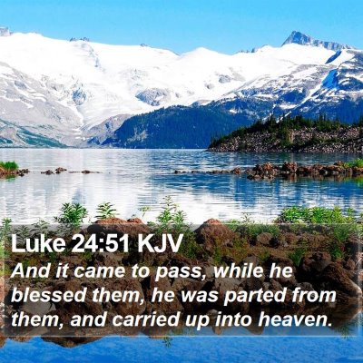 Luke 24:51 KJV Bible Verse Image