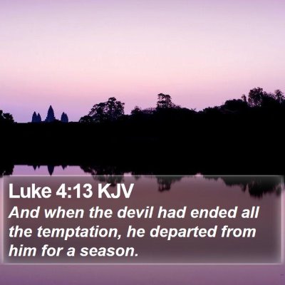 Luke 4:13 KJV Bible Verse Image