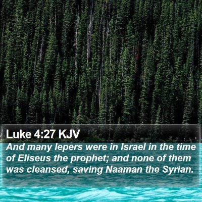 Luke 4:27 KJV Bible Verse Image