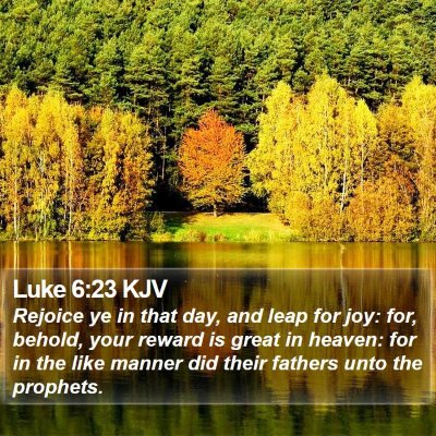 Luke 6:23 KJV Bible Verse Image
