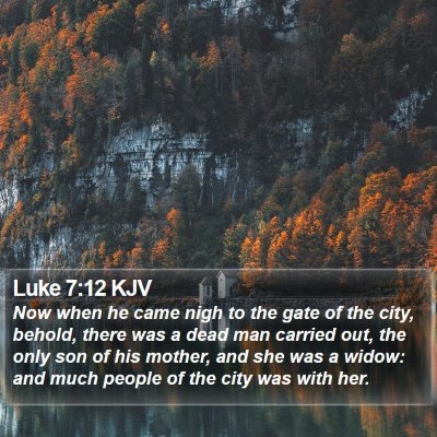 Luke 7:12 KJV Bible Verse Image