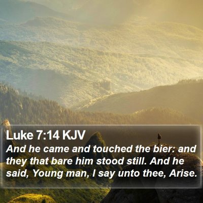 Luke 7:14 KJV Bible Verse Image
