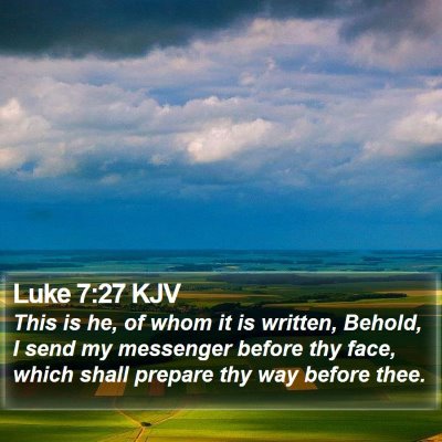 Luke 7:27 KJV Bible Verse Image