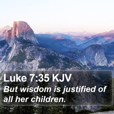 Luke 7:35 KJV Bible Verse Image