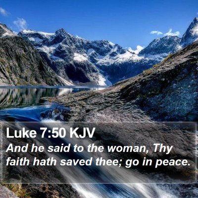 Luke 7:50 KJV Bible Verse Image