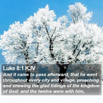 Luke 8:1 KJV Bible Verse Image