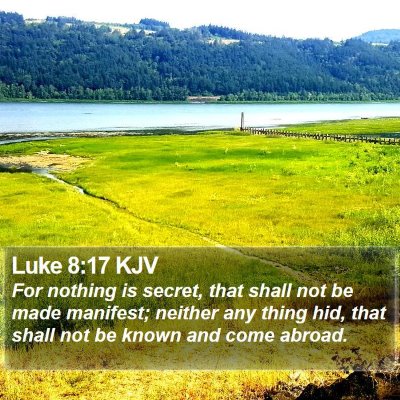 Luke 8:17 KJV Bible Verse Image