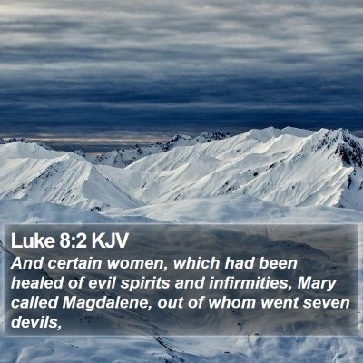 Luke 8:2 KJV Bible Verse Image