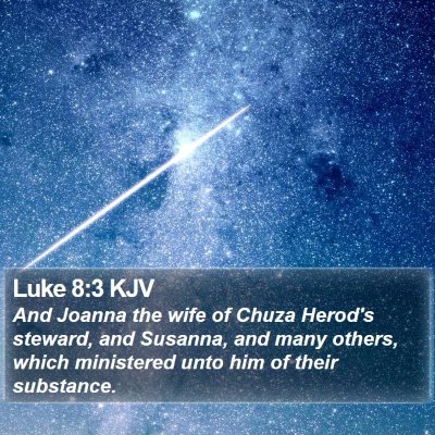 Luke 8:3 KJV Bible Verse Image