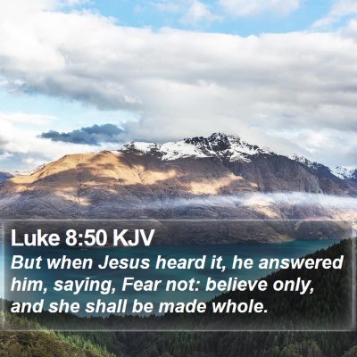Luke 8:50 KJV Bible Verse Image