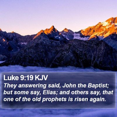 Luke 9:19 KJV Bible Verse Image