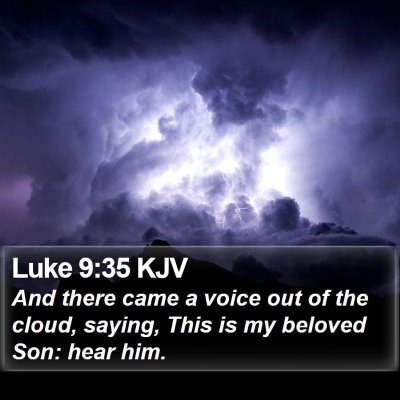 Luke 9:35 KJV Bible Verse Image