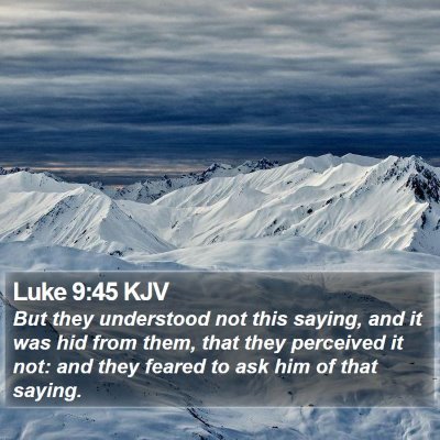 Luke 9:45 KJV Bible Verse Image