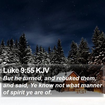 Luke 9:55 KJV Bible Verse Image