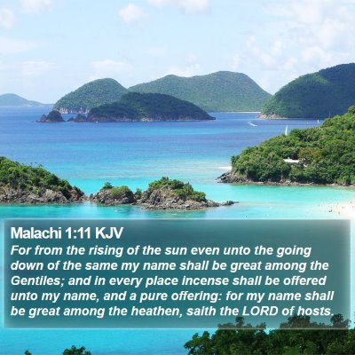 Malachi 1:11 KJV Bible Verse Image