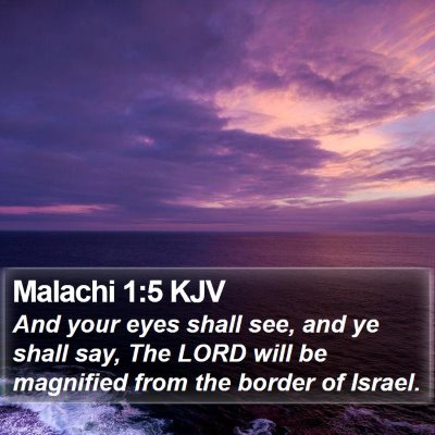 Malachi 1:5 KJV Bible Verse Image
