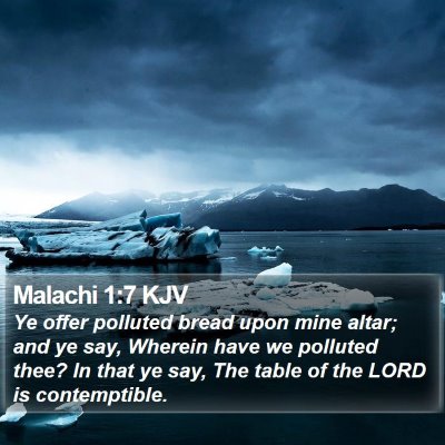 Malachi 1:7 KJV Bible Verse Image