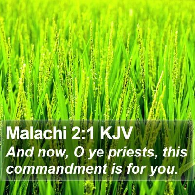 Malachi 2:1 KJV Bible Verse Image